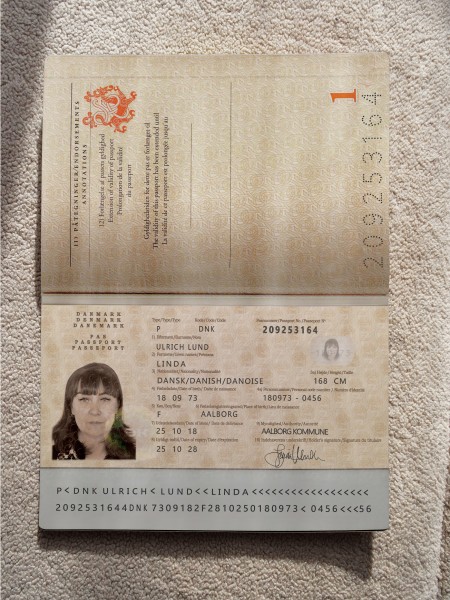 müüja pass (ilmselt varastatud identiteet)
