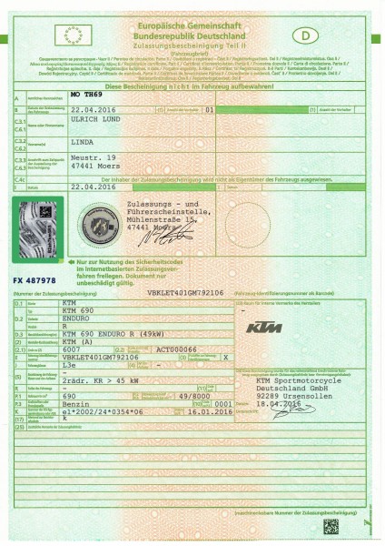 tsikli pass (võltsitud)
