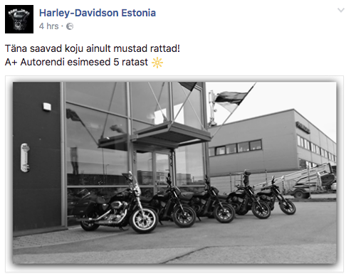 Harley-Davidson Estonia teadaanne